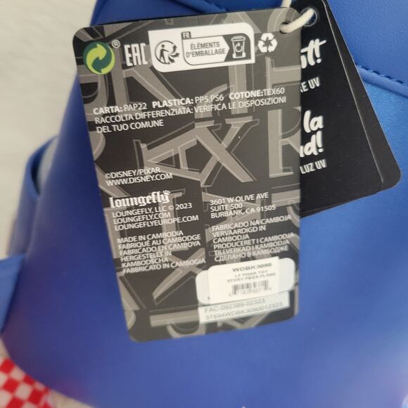 Loungefly Pixar Toy Story Pizza Planet Space Entry Mini Backpack Blue NWT - Picture 3 of 10